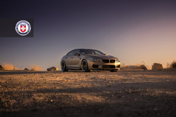 BMW M6 Gran Coupe with HRE RS100 Wheels in Brushed Smoke
