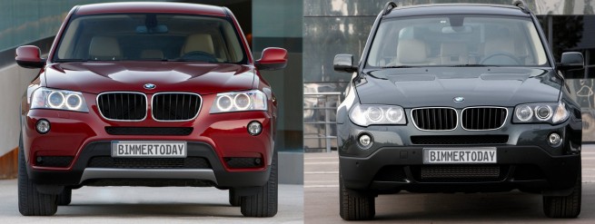 BMW-X3-F25-vs-X3-E83-Front