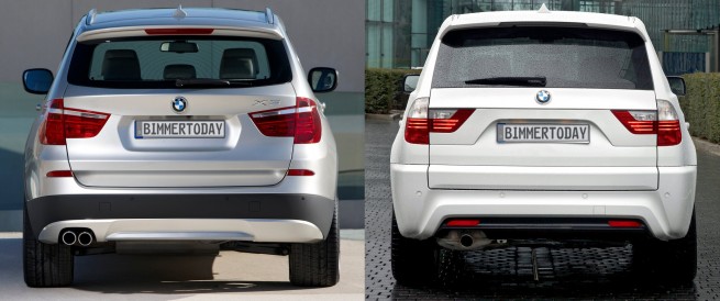 BMW-X3-F25-vs-X3-E83-Heck