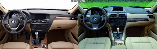 BMW-X3-F25-vs-X3-E83-Interieur