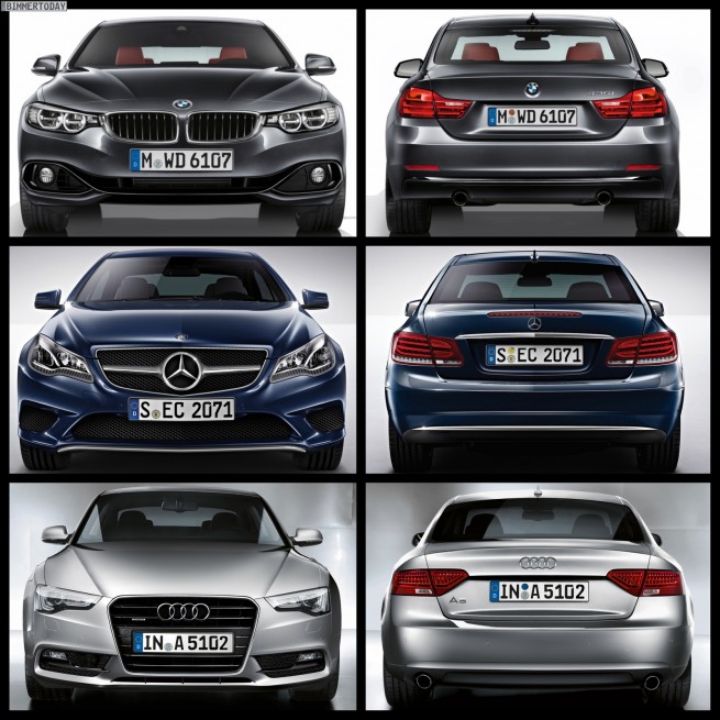 Bild-Vergleich-BMW-4er-Coupe-F32-Mercedes-E-Klasse-Audi-A5-04