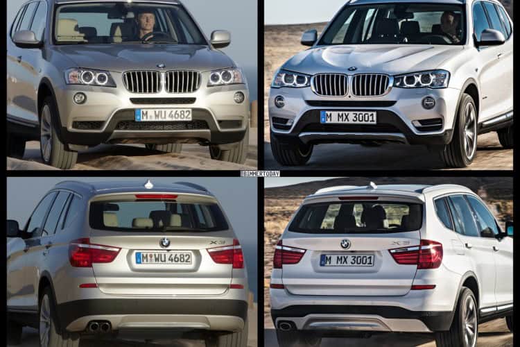 2015 BMW X3 Facelift vs. BMW X3 Pre-Facelift – Photo Comparison