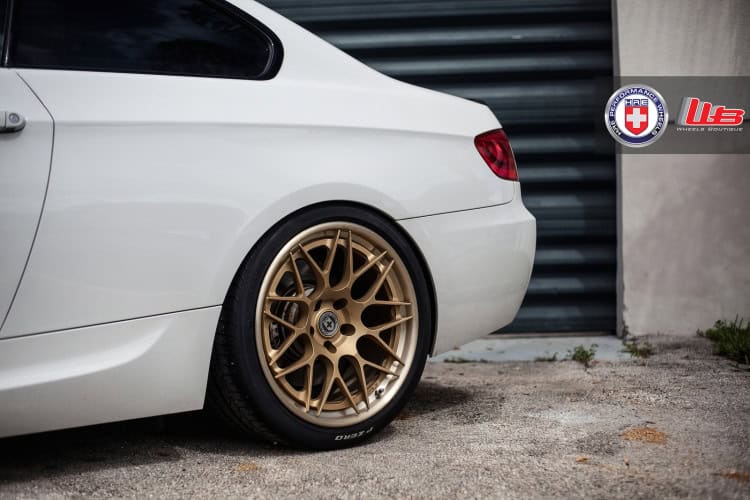 Classic Looking Alpine White BMW 335is With HRE Wheels