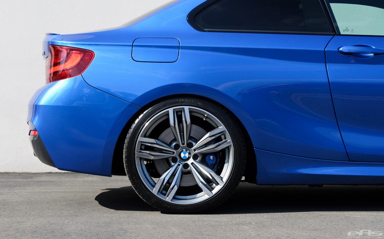 Estoril Blue 228i Lowered On H&R Sport Springs