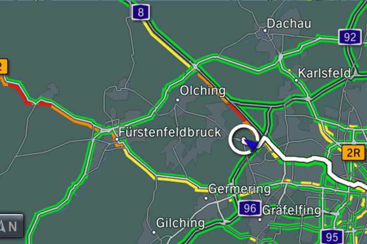 BMW ConnectedDrive. Navigation map updates by mobile