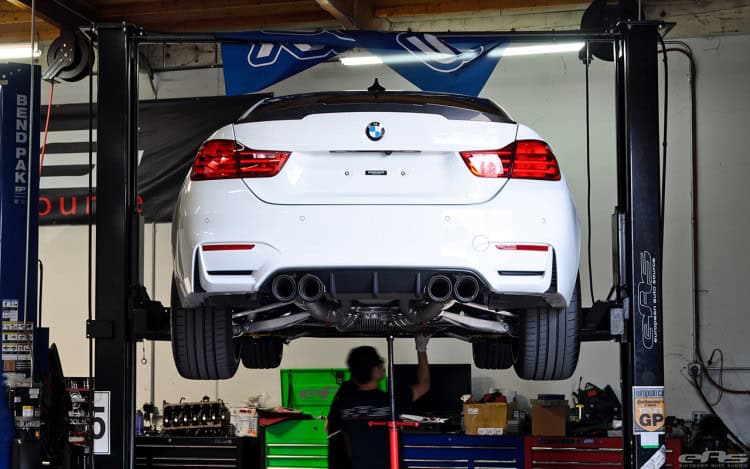 Remus Exhaust System Installed On An Alpine White M4 Image 6