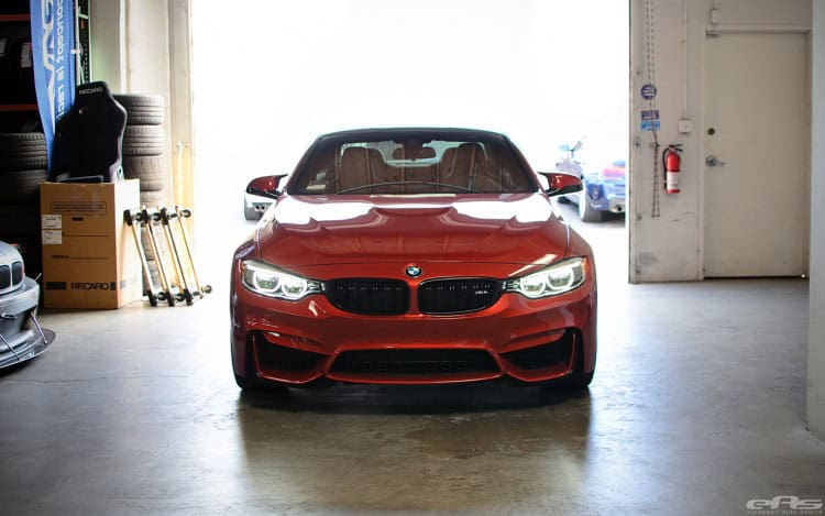 Sakhir Orange BMW F82 M4 In For Some Modifications At EAS