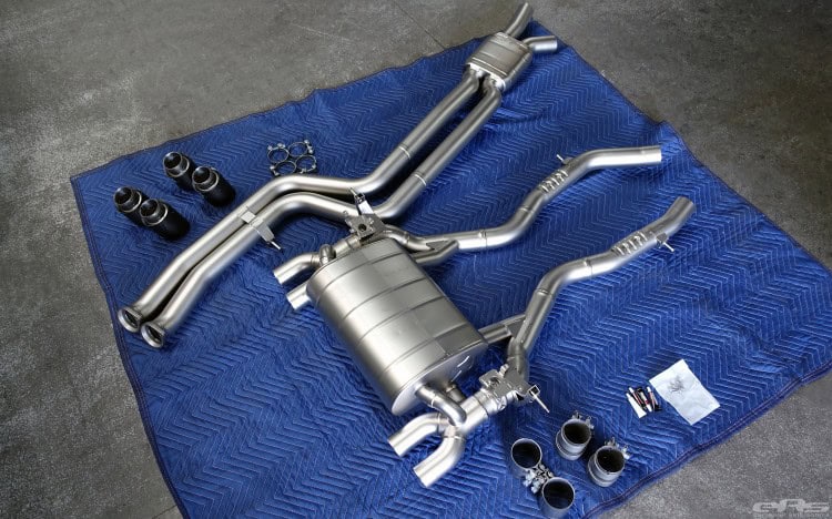 Yas Marina Blue BMW M4 Receives An Akrapovic Exhaust System