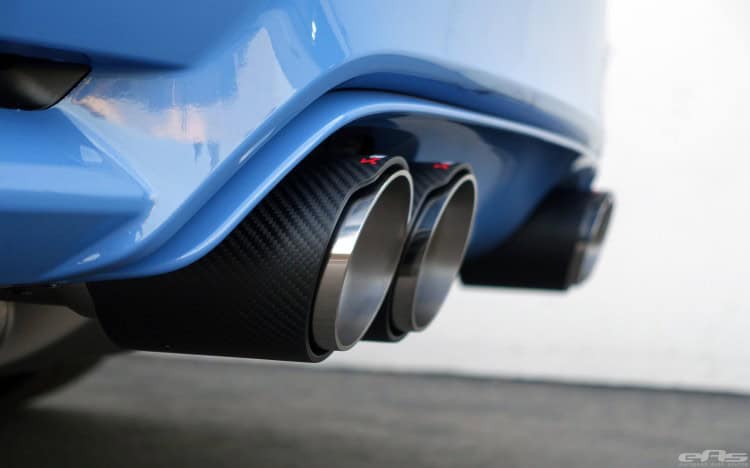 Yas Marina Blue BMW M4 Receives An Akrapovic Exhaust System