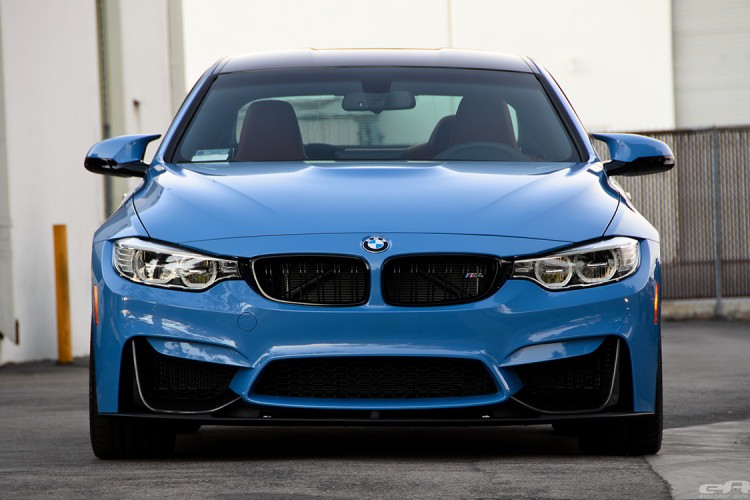 Yas Marina Blue BMW M4 With M-Performance Parts