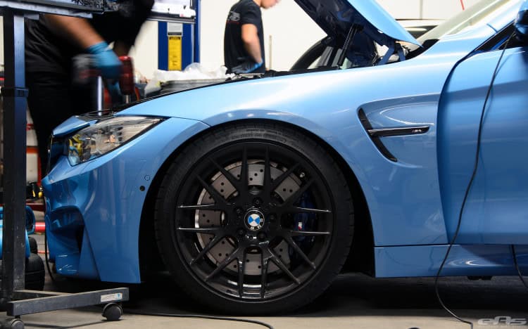 Yas Marina Blue M4 On Matte Black GTS Wheels