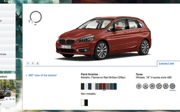 BMW 2 Series Active Tourer Configurator Now Online