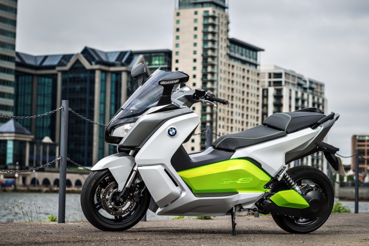 BMW C Evolution Scooter Hitting Paris Runway