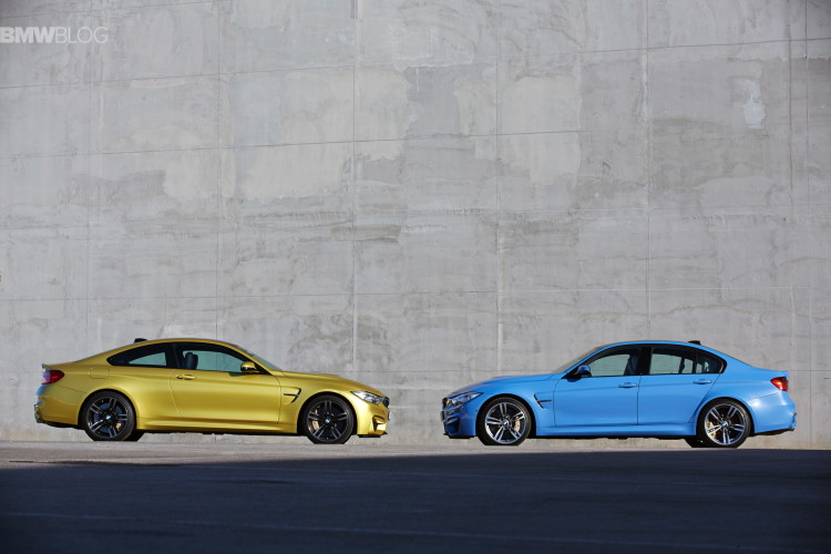 BMW M3 and M4 facing each other