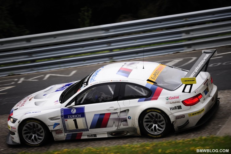 Nurburgring 20 hours Update: BMW M3 GT in second place.