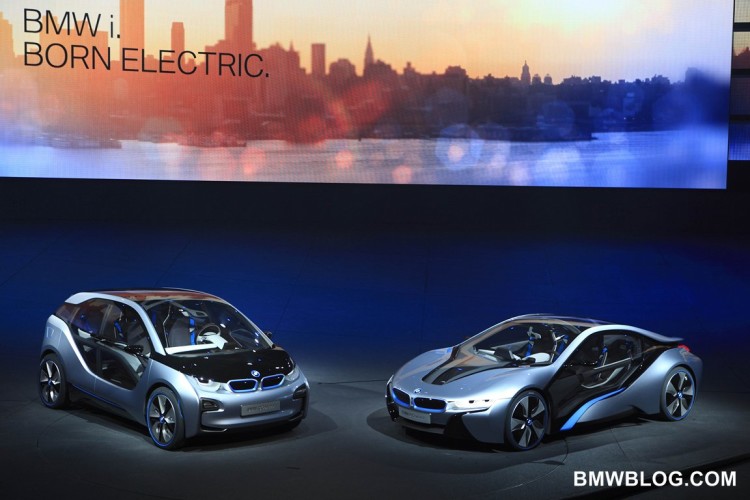 BMW i3 and i8 at the Frankfurt Motor Show 2011